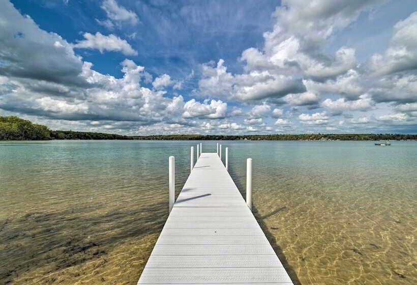 Lakefront Kalkaska Home Near Snowmobile Trails!