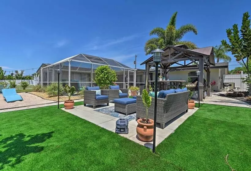 Waterfront Bradenton Home: Heated Pool & Fire Pit