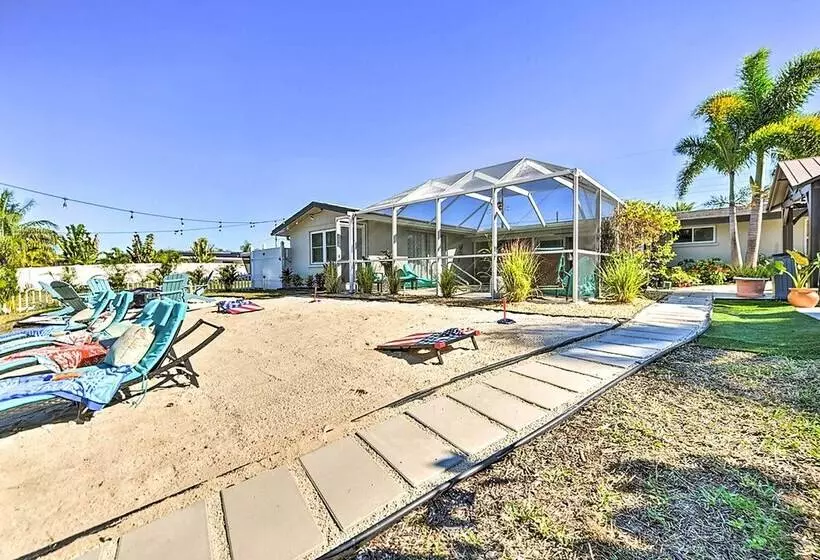 Waterfront Bradenton Home: Heated Pool & Fire Pit