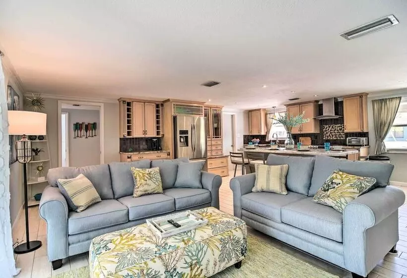 Waterfront Bradenton Home: Heated Pool & Fire Pit