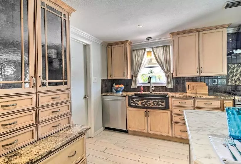 Waterfront Bradenton Home: Heated Pool & Fire Pit