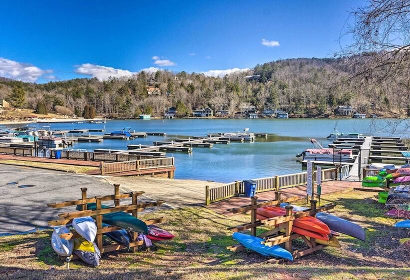 Luxe Rumbling Bald Home W/ Deck & Mountain View