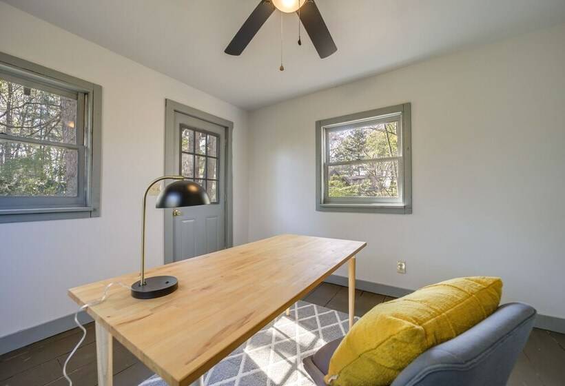 Restored Candler Log Cabin W/ Private Office!