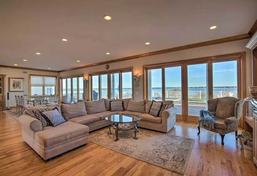 Waterfront Home W/ Large Deck + Private Pool!