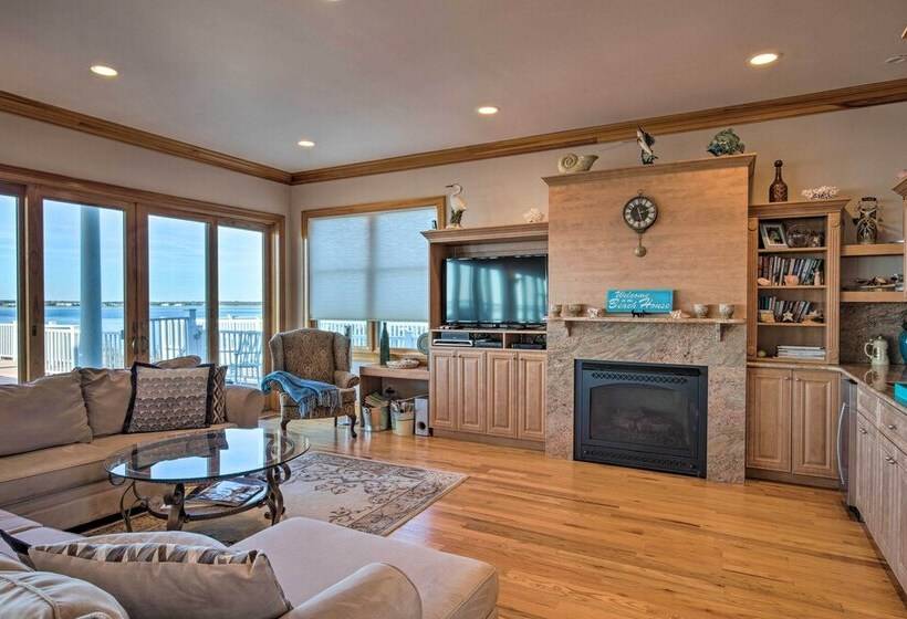 Waterfront Home W/ Large Deck + Private Pool!