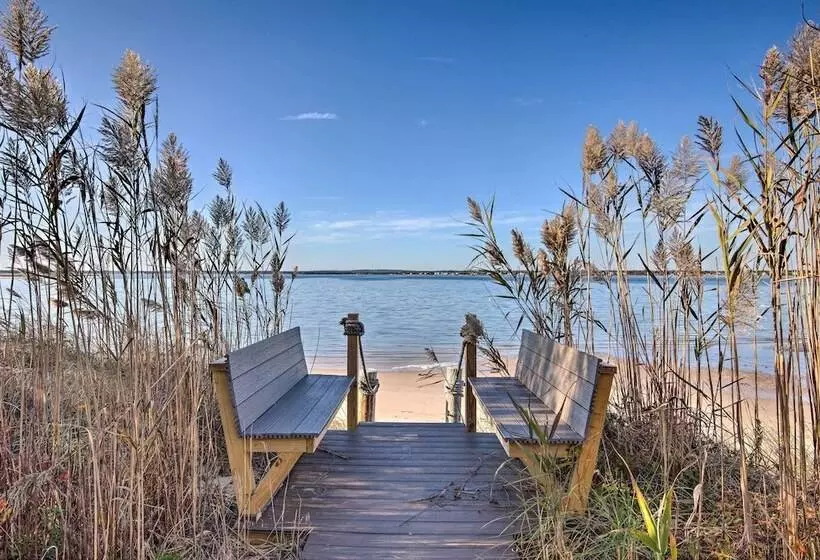 Waterfront Home W/ Large Deck + Private Pool!