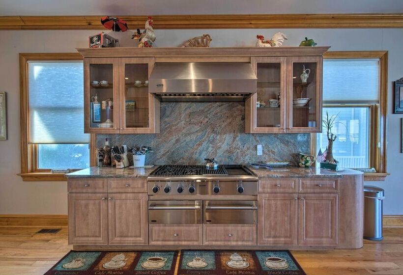 Waterfront Home W/ Large Deck + Private Pool!