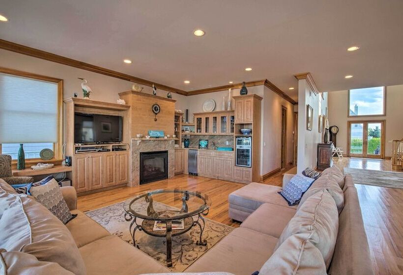 Waterfront Home W/ Large Deck + Private Pool!