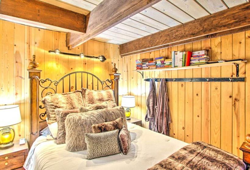 Cozy A Frame W/ Hot Tub, Fire Pit, & Fireplace!