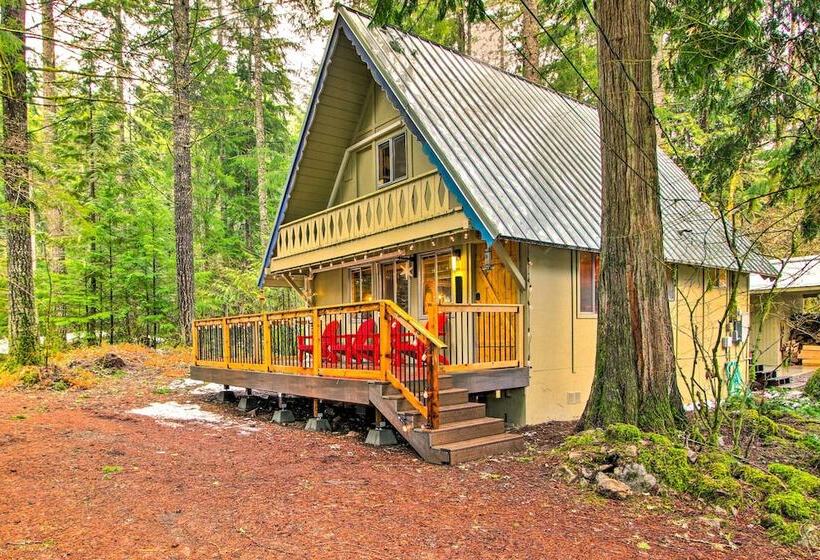 Cozy A Frame W/ Hot Tub, Fire Pit, & Fireplace!