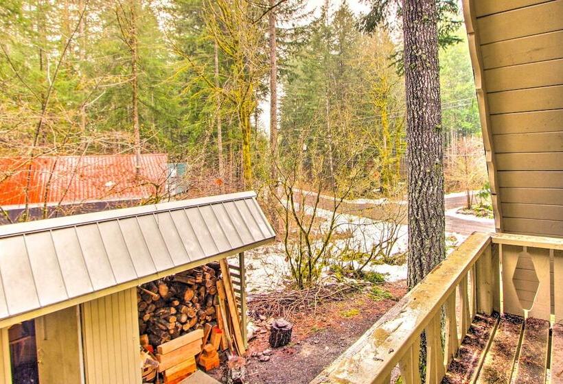 Cozy A Frame W/ Hot Tub, Fire Pit, & Fireplace!
