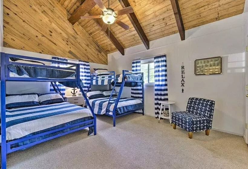 Badin Lake Cabin W/ Dock & 2 Story Boat Slip!