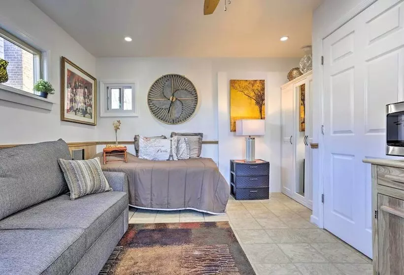 Central Elmont Studio W/ Great Outdoor Space!