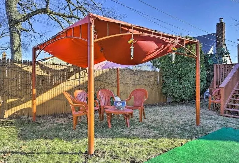 Central Elmont Studio W/ Great Outdoor Space!