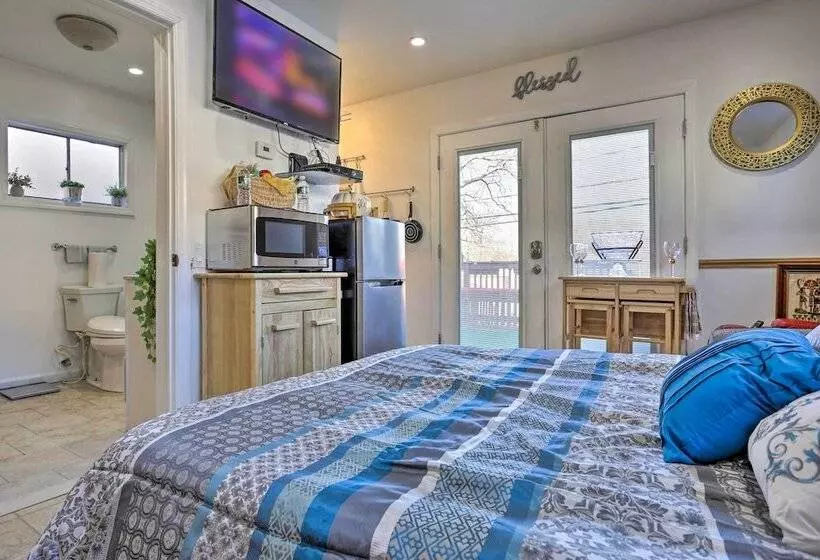 Central Elmont Studio W/ Great Outdoor Space!