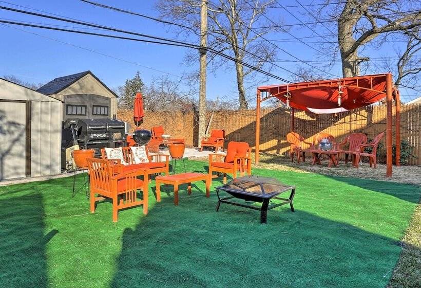 Central Elmont Studio W/ Great Outdoor Space!