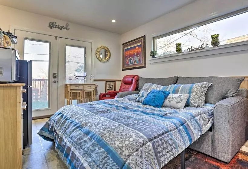 Central Elmont Studio W/ Great Outdoor Space!