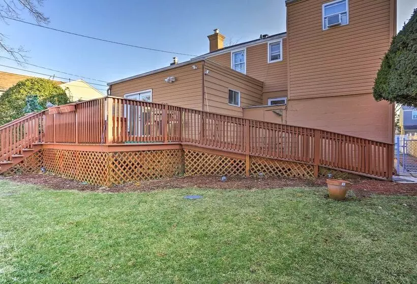 Central Elmont Studio W/ Great Outdoor Space!