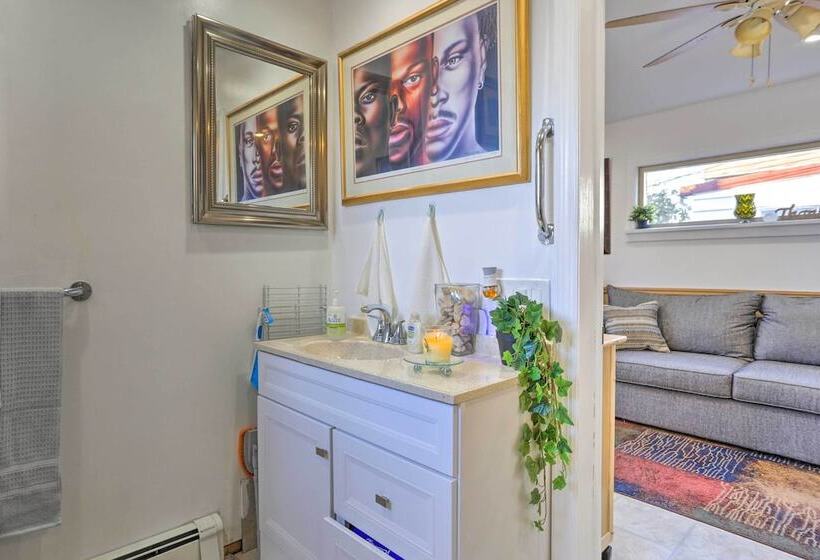 Central Elmont Studio W/ Great Outdoor Space!