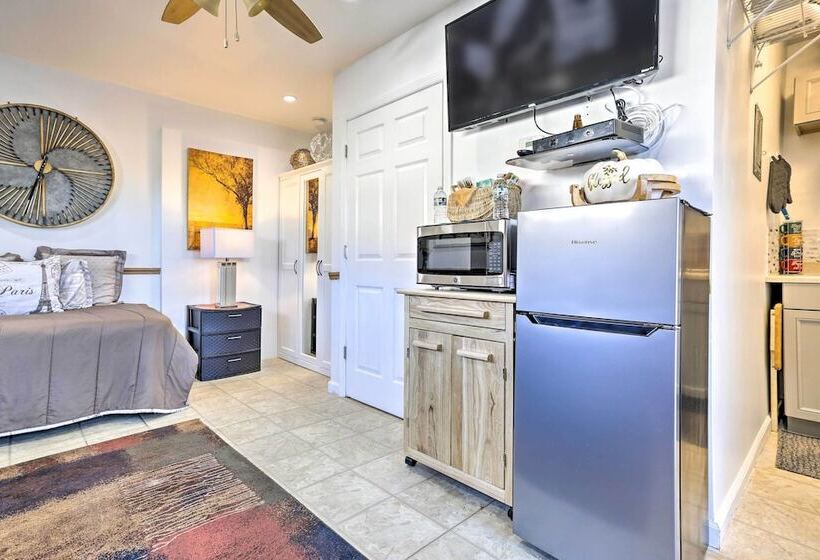 Central Elmont Studio W/ Great Outdoor Space!