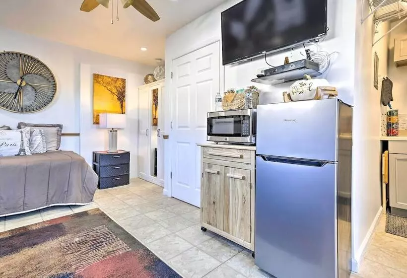 Central Elmont Studio W/ Great Outdoor Space!