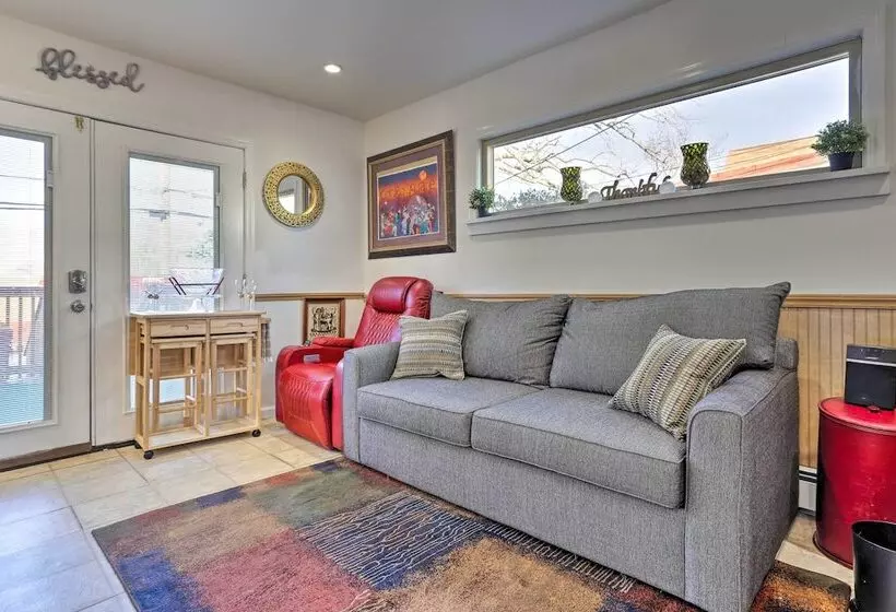 Central Elmont Studio W/ Great Outdoor Space!