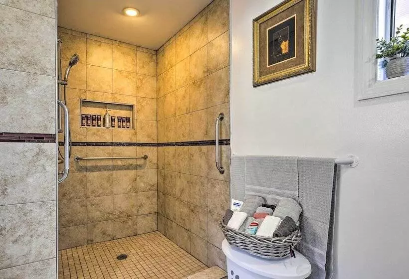 Central Elmont Studio W/ Great Outdoor Space!