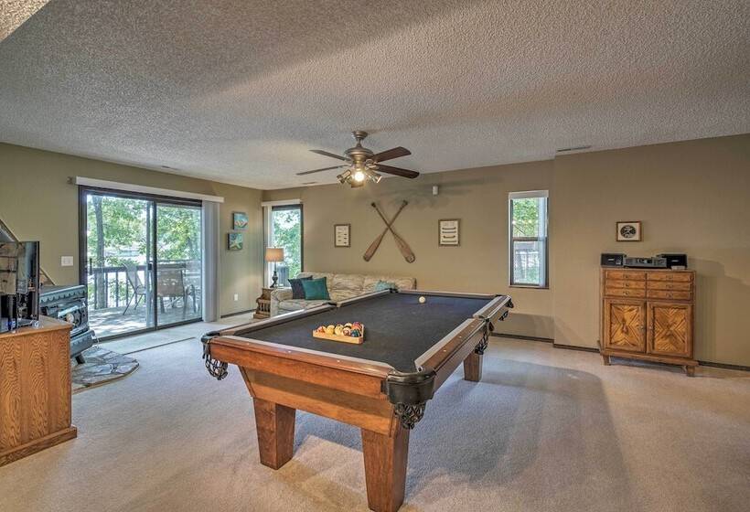 Private Game Room & Dock: Lake Of The Ozarks Home