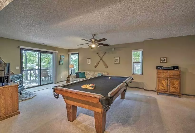 Private Game Room & Dock: Lake Of The Ozarks Home