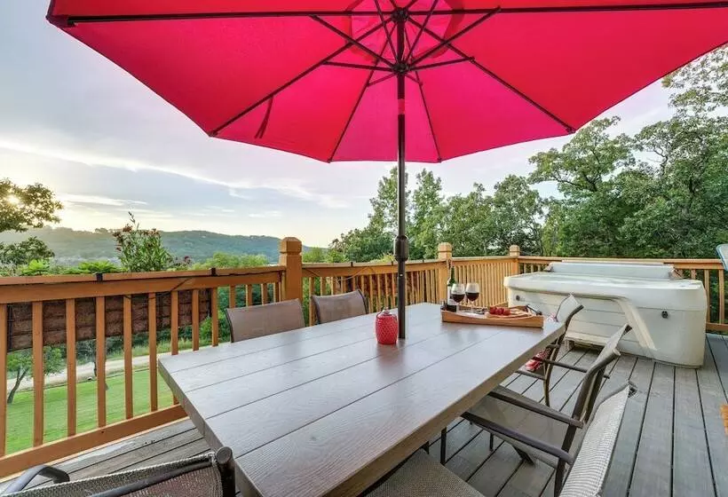 Lake View Home In Blue Eye W/ Hot Tub & Fire Pit!