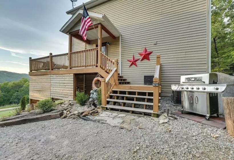Lake View Home In Blue Eye W/ Hot Tub & Fire Pit!