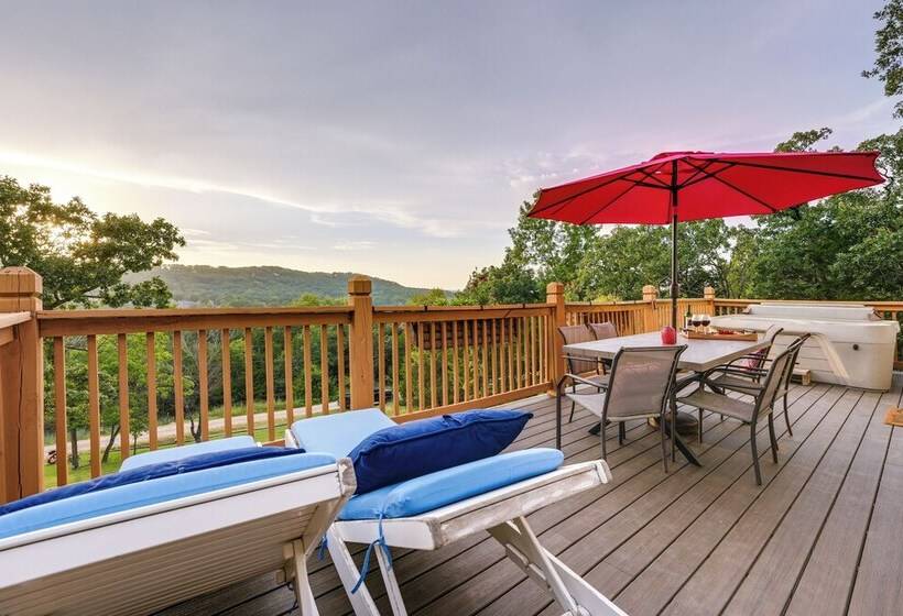 Lake View Home In Blue Eye W/ Hot Tub & Fire Pit!