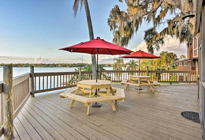 Lakefront Florida Retreat Pool Table & Boat Dock