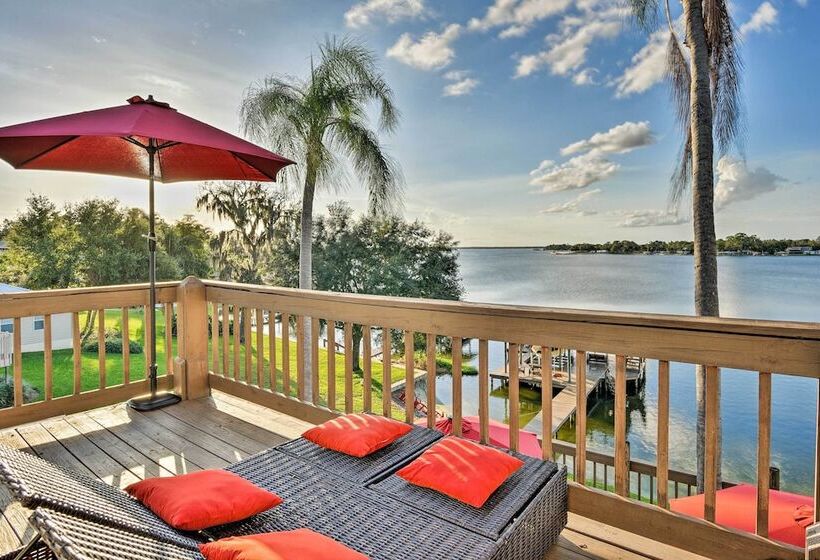 Lakefront Florida Retreat Pool Table & Boat Dock