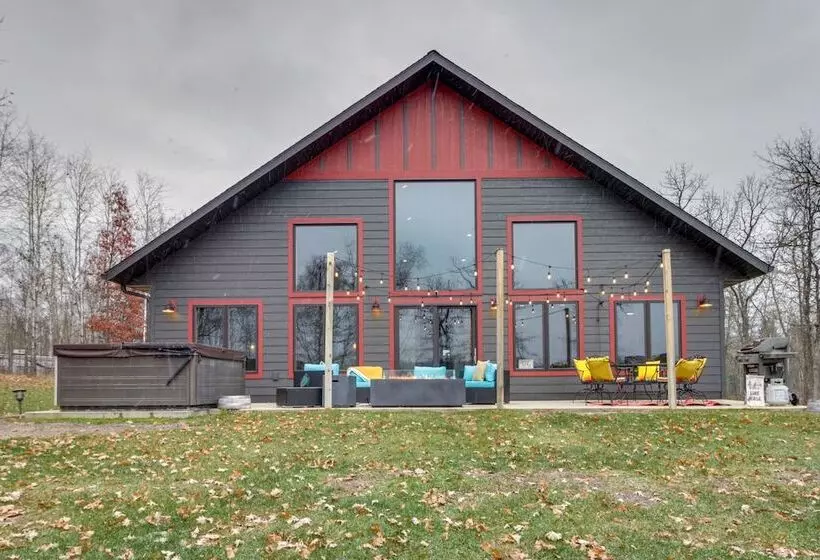 Modern Lakeside Chalet On Crow Wing Chain W/ Dock!