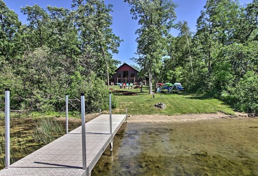 Modern Lakeside Chalet On Crow Wing Chain W/ Dock!
