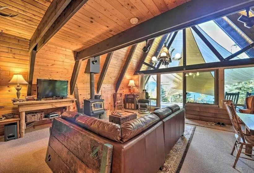 Irwin A Frame Cabin W/ Deck & Mountain Views!