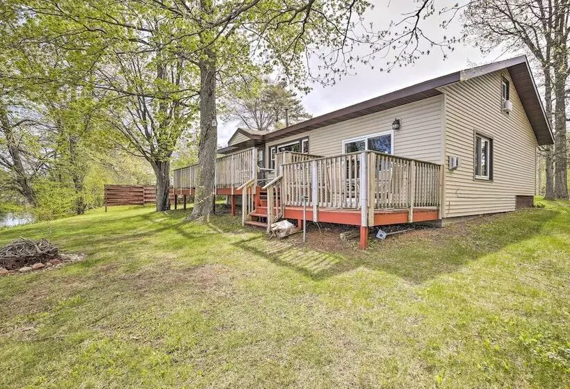 Big Fish Bay Hideaway    Rice Lake Home W/ Dock!