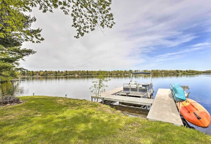 Big Fish Bay Hideaway    Rice Lake Home W/ Dock!