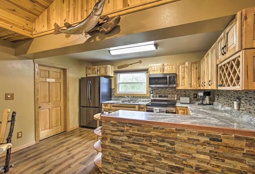 Big Fish Bay Hideaway    Rice Lake Home W/ Dock!