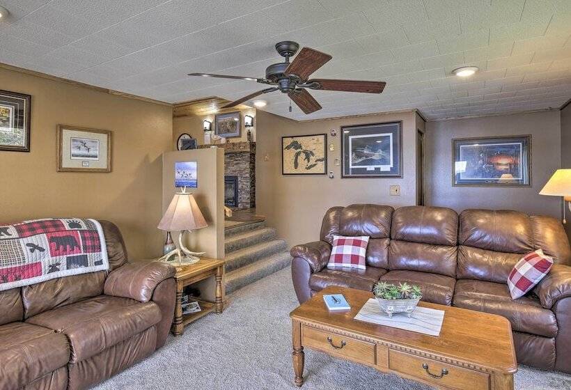 Big Fish Bay Hideaway    Rice Lake Home W/ Dock!