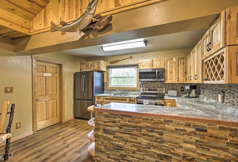 Big Fish Bay Hideaway    Rice Lake Home W/ Dock!