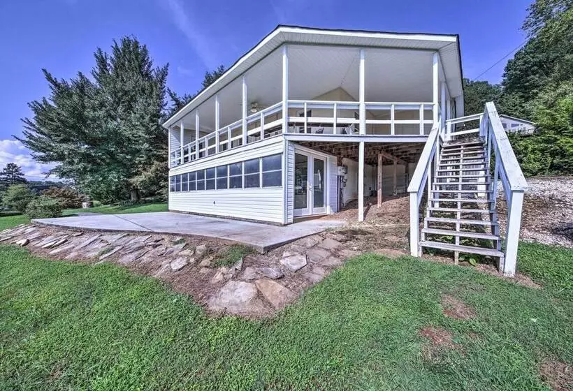 Pet Friendly Waterfront Hayesville Cottage!