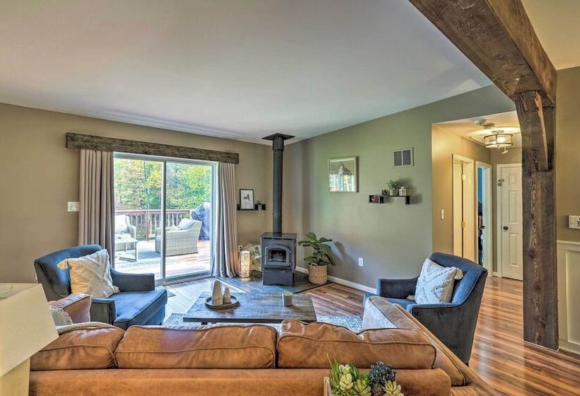 Game Room & Spacious Yard: 10 Acre Catskills Home!