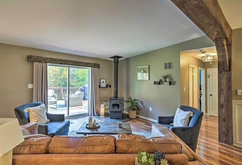 Game Room & Spacious Yard: 10 Acre Catskills Home!