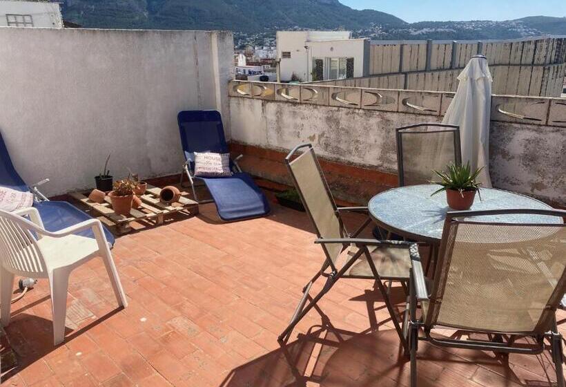 住宿加早餐  A Luxiourious Room In The Best Terraced Penthouse In Denia Building 3