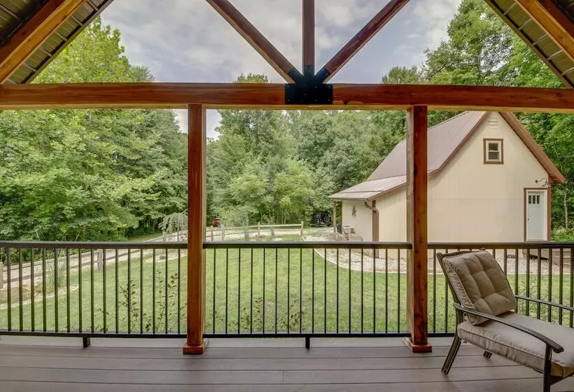 Family Friendly Indiana Cabin W/ Hot Tub & Decks