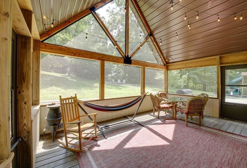 Family Friendly Indiana Cabin W/ Hot Tub & Decks