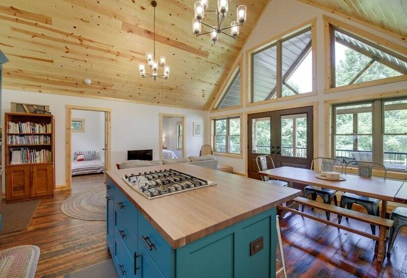 Family Friendly Indiana Cabin W/ Hot Tub & Decks