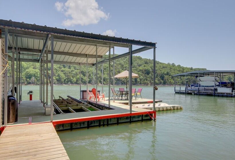 Lakefront Lafollette Home W/ Private Boat Slip!